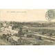 86 LOUDUN. La Gare à vol d'oiseau avec Trains 1905