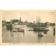 2 x cpa 85 CROIX-DE-VIE. Barques de Pêche et Pêcheurs au Port Quai de la République