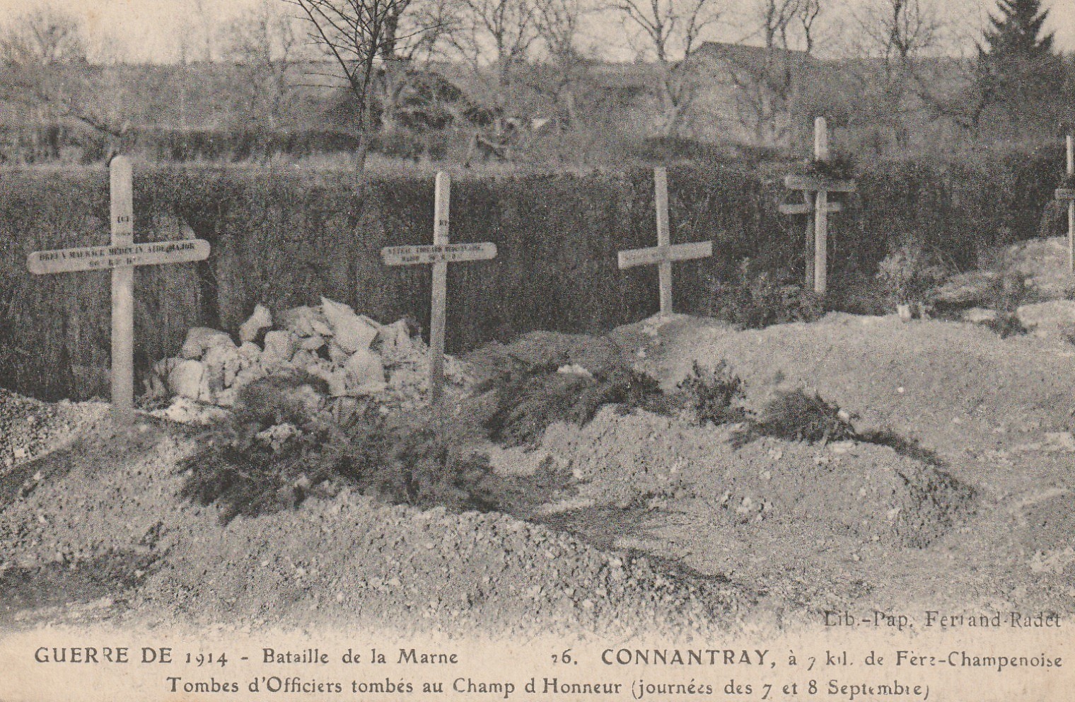 51 CONNANTRAY. Tombes d'Officiers tombés au Champ d'Honneur