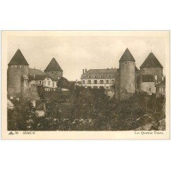 carte postale ancienne 21 SEMUR. Les Quatre Tours