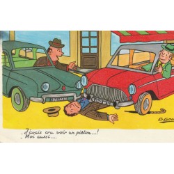 Illustrateur G. GOUX. J'avais cru voir un piéton !... moi aussi...