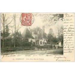 carte postale ancienne 21 SERRIGNY. Rue du Château 1904