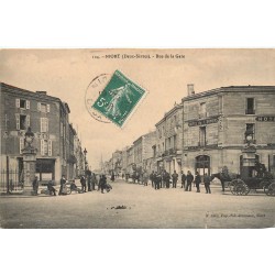 79 NIORT. Hôtel de l'Univers rue de la Gare 1909 Café Restaurant Martin