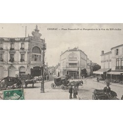 16 COGNAC. Nouvelles Galeries Place François Ier et rue du XIV Juillet. Restaurant du Coq d'Or 1914
