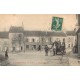 78 SARTROUVILLE. Attelage Place Nationale Café Tabac Epicerie Billard 1908