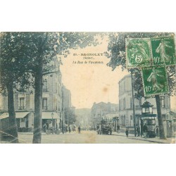 93 BAGNOLET. Rue de Vincennes avec Vespasiennes 1929