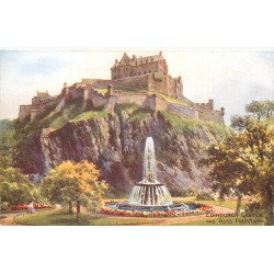 Ecosse EDINBURGH. Castel and Ross Fountain.