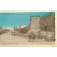 Maroc AZEMMOUR. Entrée route Casablanca à Mazagan avec ânier et voiture ancienne