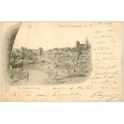 carte postale ancienne RARE 1899 21 SEMUR-EN-AUXOIS. Vue générale. Carte Pionnière de 1899