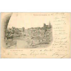 RARE 1899 21 SEMUR-EN-AUXOIS. Vue générale. Carte Pionnière de 1899