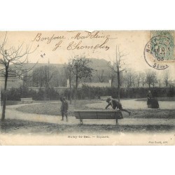 93 NOISY-LE-SEC. Le Square rue Carnot et au fond l'Ecole Gambetta 1905