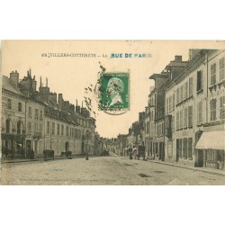 02 VILLERS-COTTERETS. Commerces et attelage Rue de Paris 1924