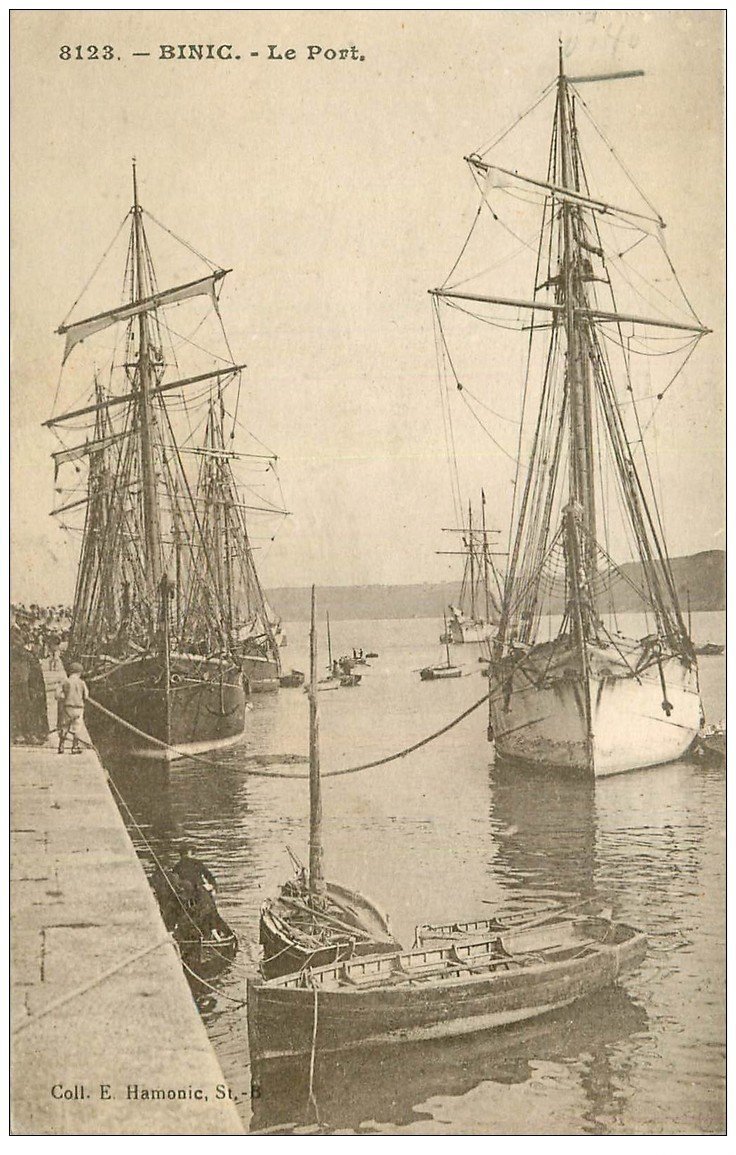 22 BINIC. Islandais au Port. Signée Colette 1931