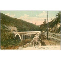 carte postale ancienne 03 MALAVAUX. Viaduc et Tunnel