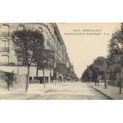 93 NOISY-LE-SEC. Attelage et tricycle boulevard de la République