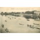 78 POISSY. Les Pêcheurs en amont du Pont sur la Seine 1913