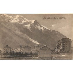 74 CHAMONIX. Hôtel Savoy Palace et le Mont-Blanc