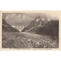 74 CHAMONIX-MONT-BLANC. Mer de Glace vue du Chapeau 1941