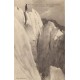 74 CHAMONIX. Promeneur sur les Grandes Crevasses et Glacier des Bossons tampon militaire