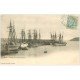 carte postale ancienne 22 BINIC. Rentrée des Navires Islandais 1903