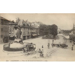 73 CHAMBERY. Place du Monument du Centenaire Epicerie, Ramoneur et son échelle