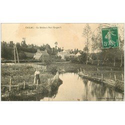 22 CALLAC. La Rivière à Pont Kergrec'h 1907