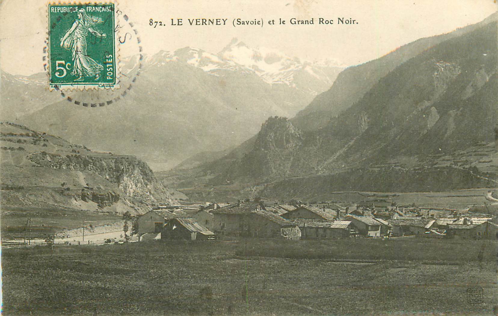 73 LE VERNEY. Le Grand Roc Noir 1910