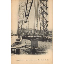 13 MARSEILLE. Le Pont à Transbordeur Voie d'accés Rive sud