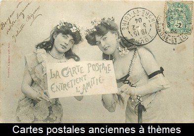 carte postale ancienne à thèmes